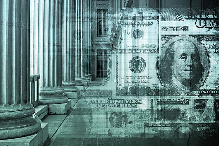 U.S. dollars graphic